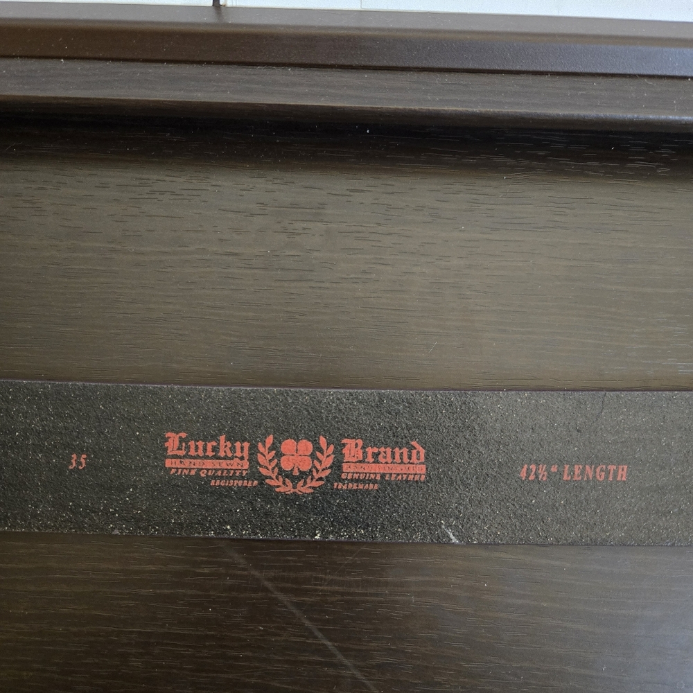 Lucky Brand Embroidered Floral Leather Belt 35 - Picture 5 of 6